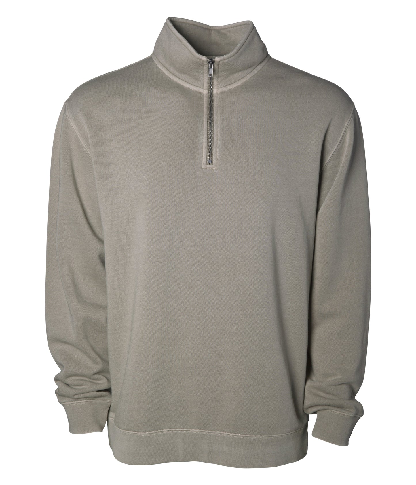 Independent Trading Company 9oz. Unisex Midweight Pigment Dye Quarter Zip — view 4
