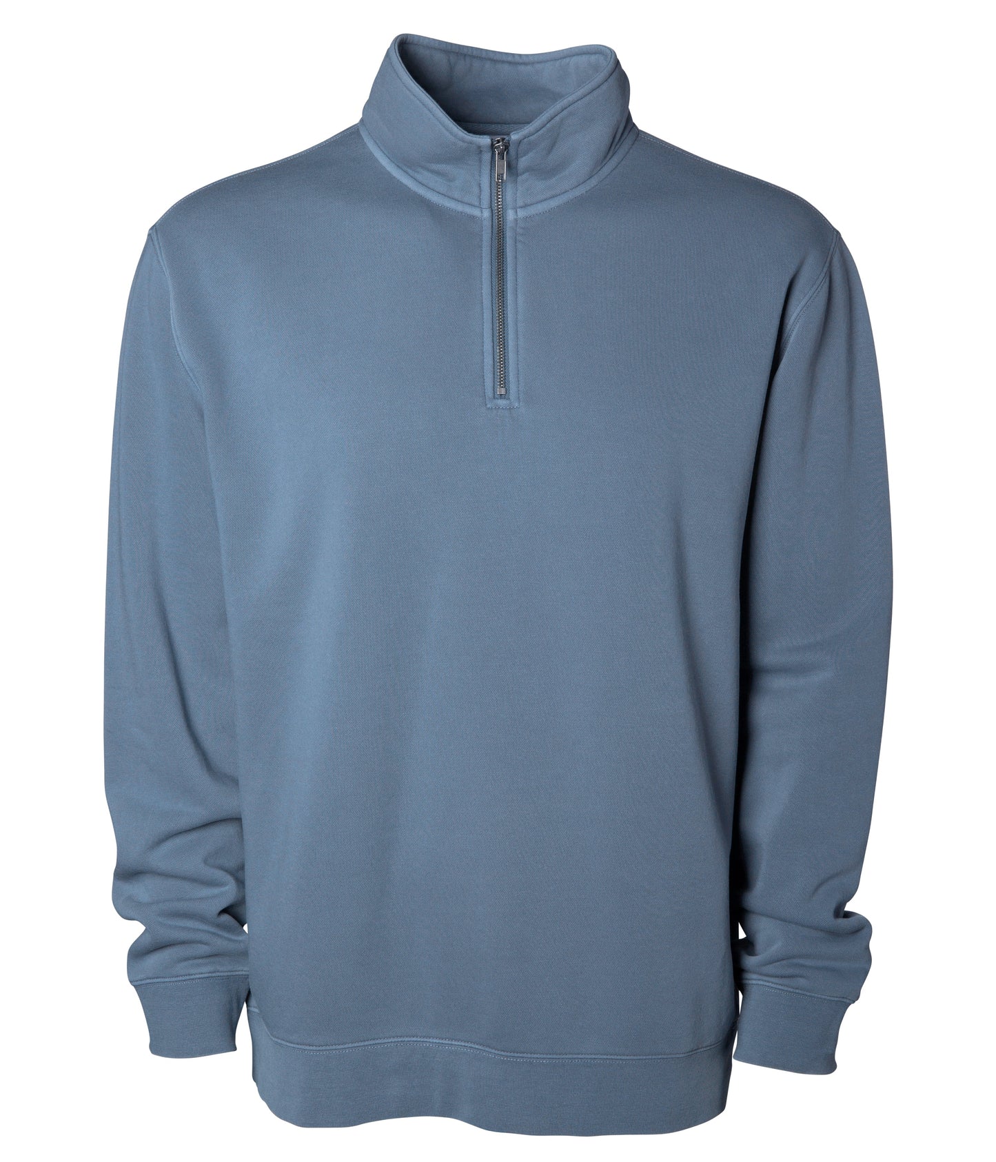Independent Trading Company 9oz. Unisex Midweight Pigment Dye Quarter Zip — view 2