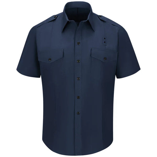 WorkRite 100% Cotton Mens Short Sleeve Uniform Shirt - Nomex Free Alternative - Nomex wildland gear