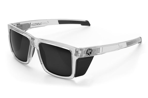 Performance Vise Sunglasses: Vapor Clear Frame Black Lens Z87+