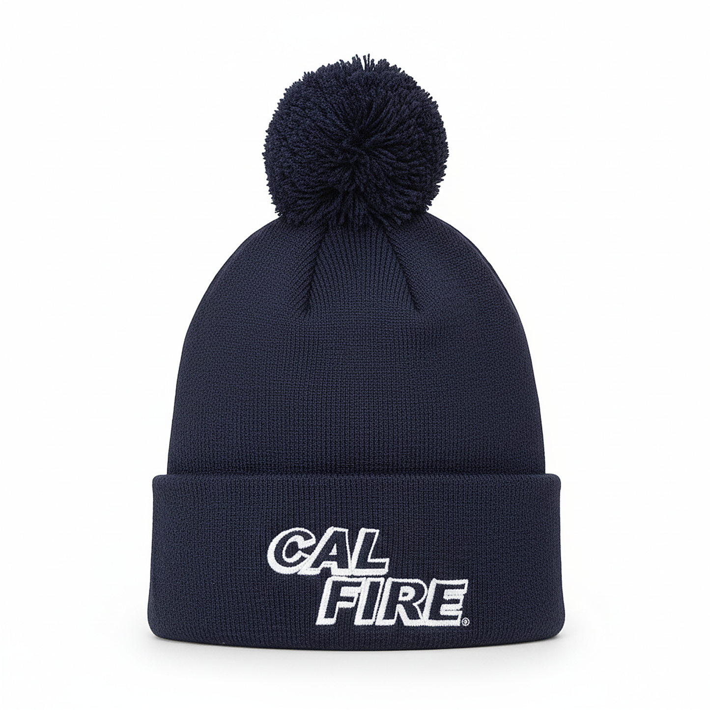 Puff Beanie - White Text