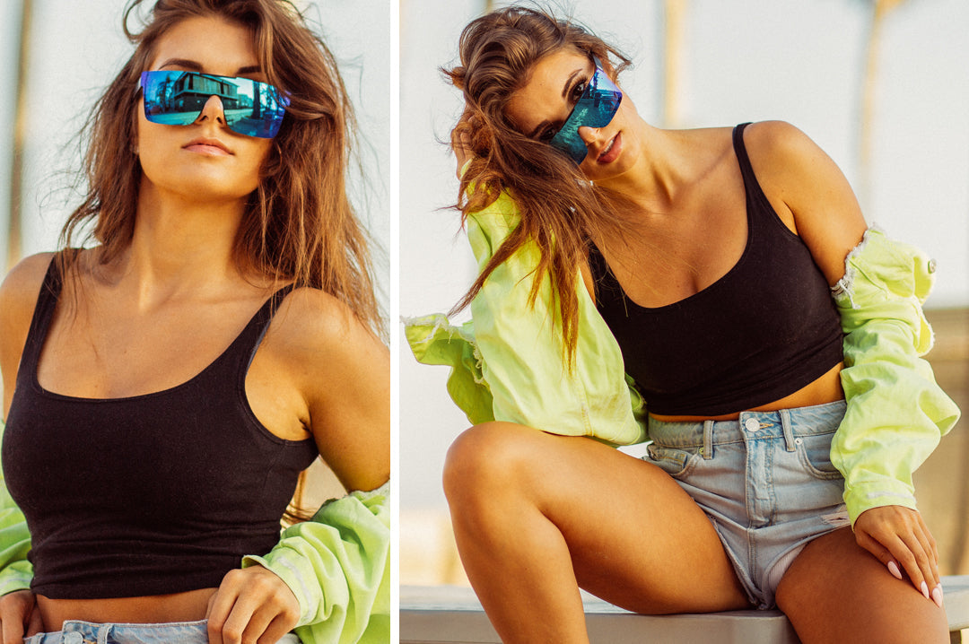 Heat Wave Visual Quatro Galaxy Blue sunglasses view 3