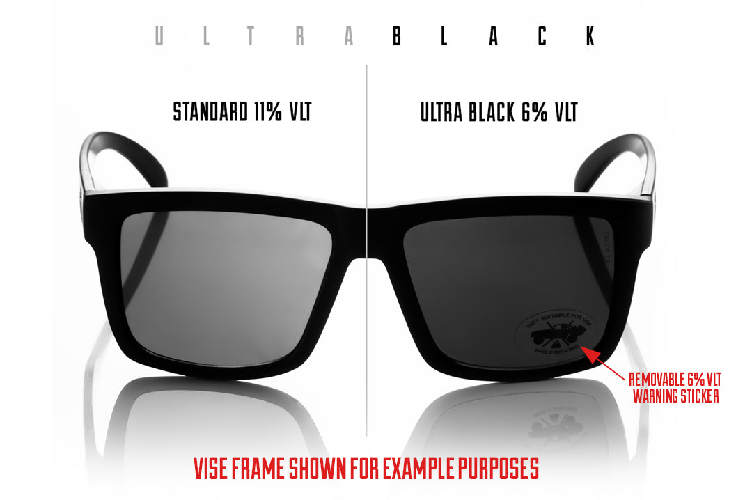 Heat Wave Visual Performance XL Lazer Face Ultra Black sunglasses view 3