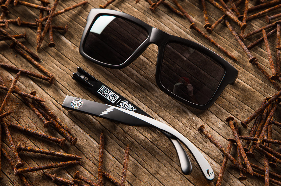 Heat Wave Visual VISE Rusty Butcher Customs sunglasses view 8