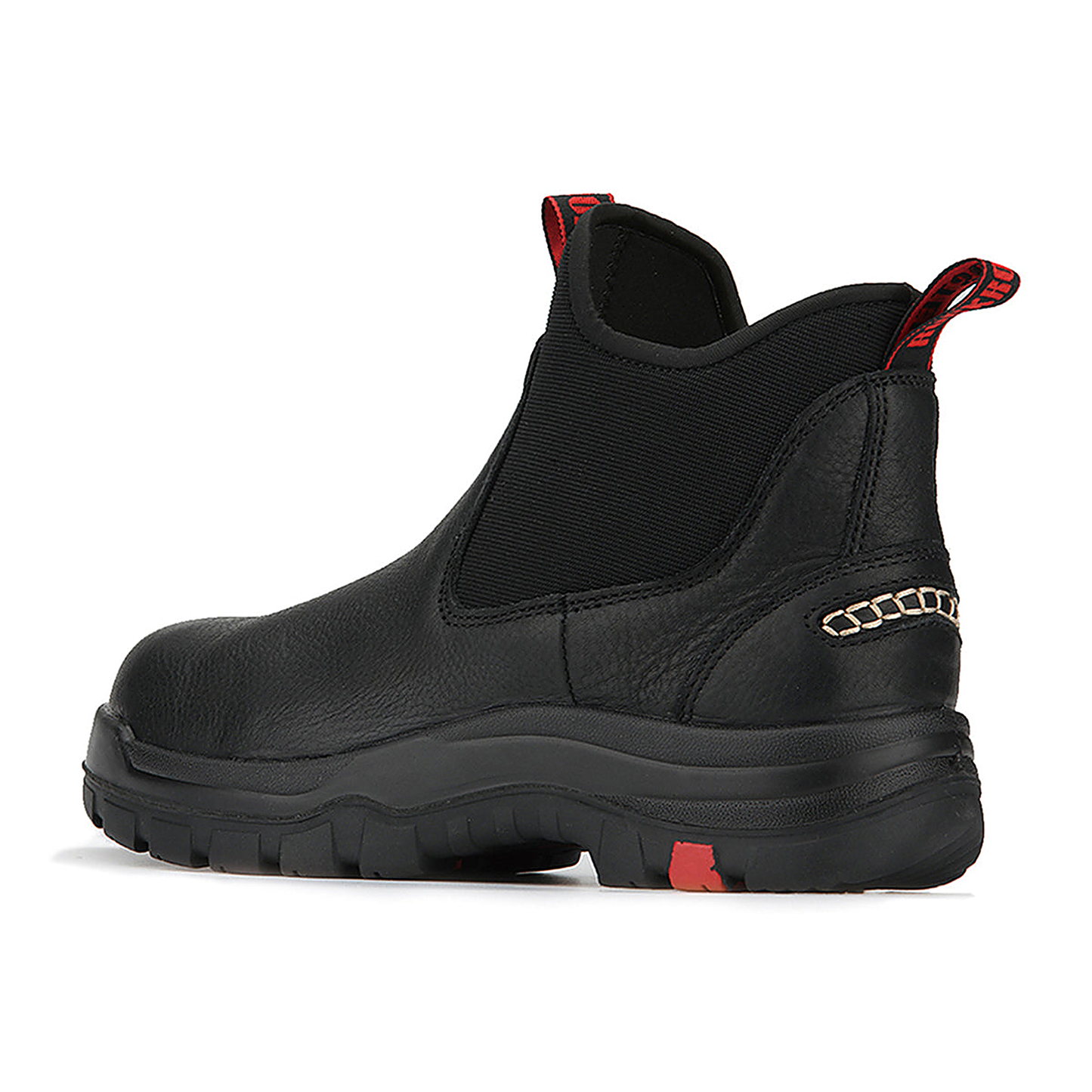 ROCKROOSTER Bakken 6 inch Soft Toe Black Leather Waterproof Work Boots AK303 (3)