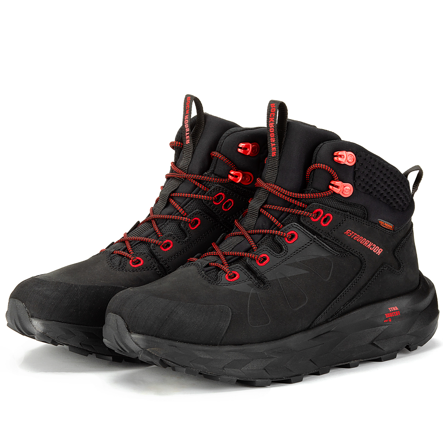 ROCKROOSTER Farmington Black 6 Inch Waterproof Hiking Boots with VIBRAM® Outsole OC21034 (2)