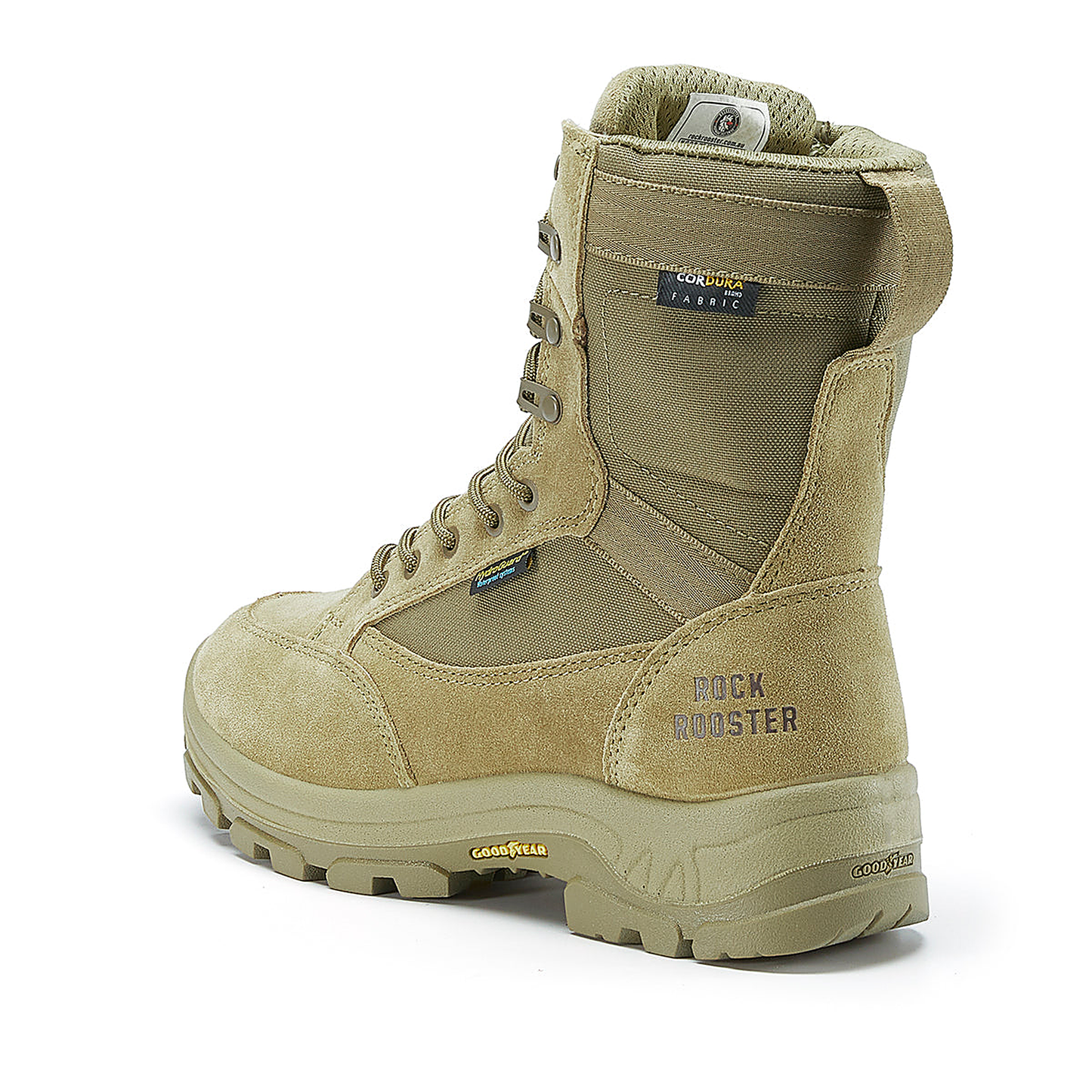 ROCKROOSTER M.G.D.B. 8 inch Coyote Soft Toe Waterproof Tactical and Law Enforcement Boots AB7010 (3)