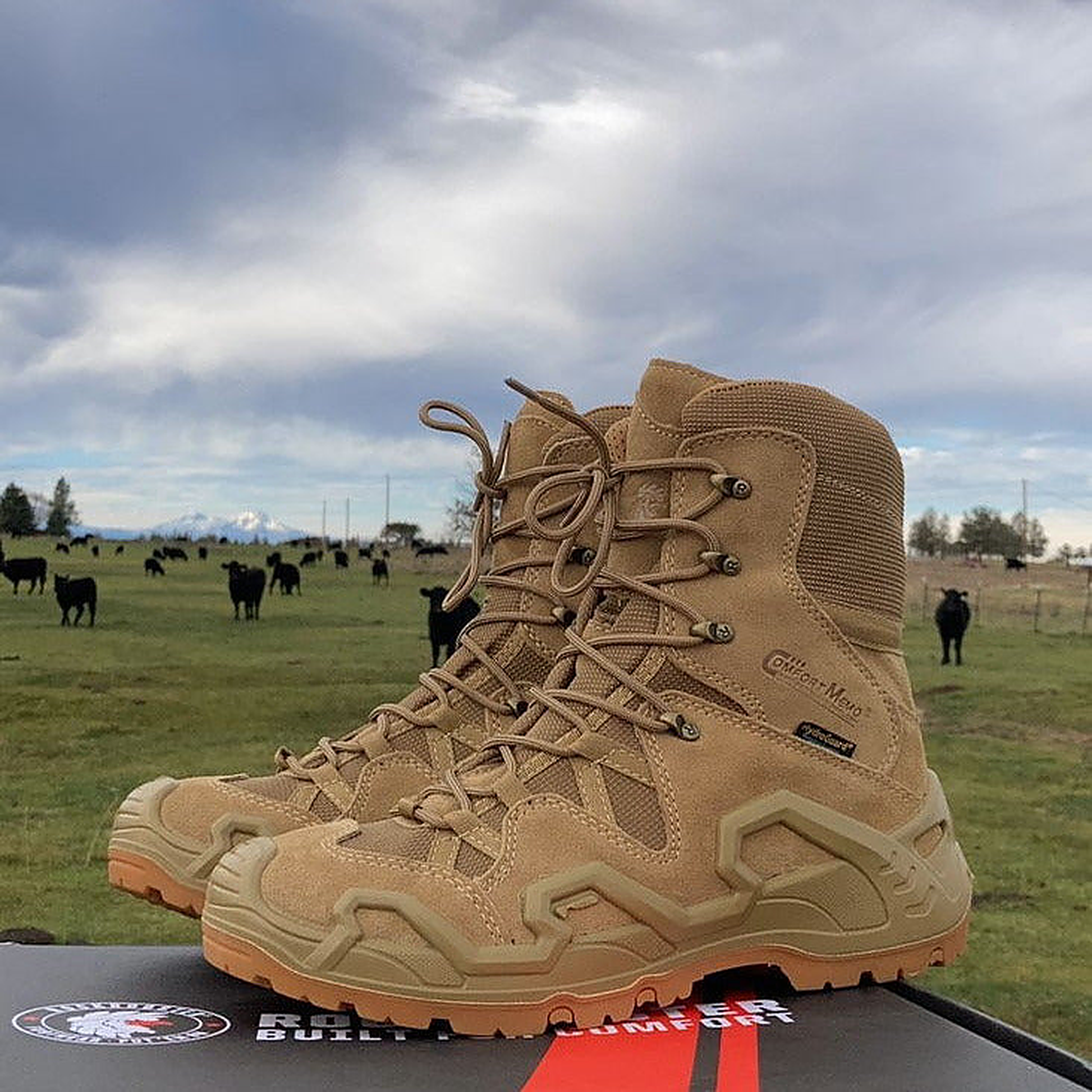 ROCKROOSTER Walland Coyote 8 Inch Waterproof Tactical Outdoor Hiking Boots KS737 (7)