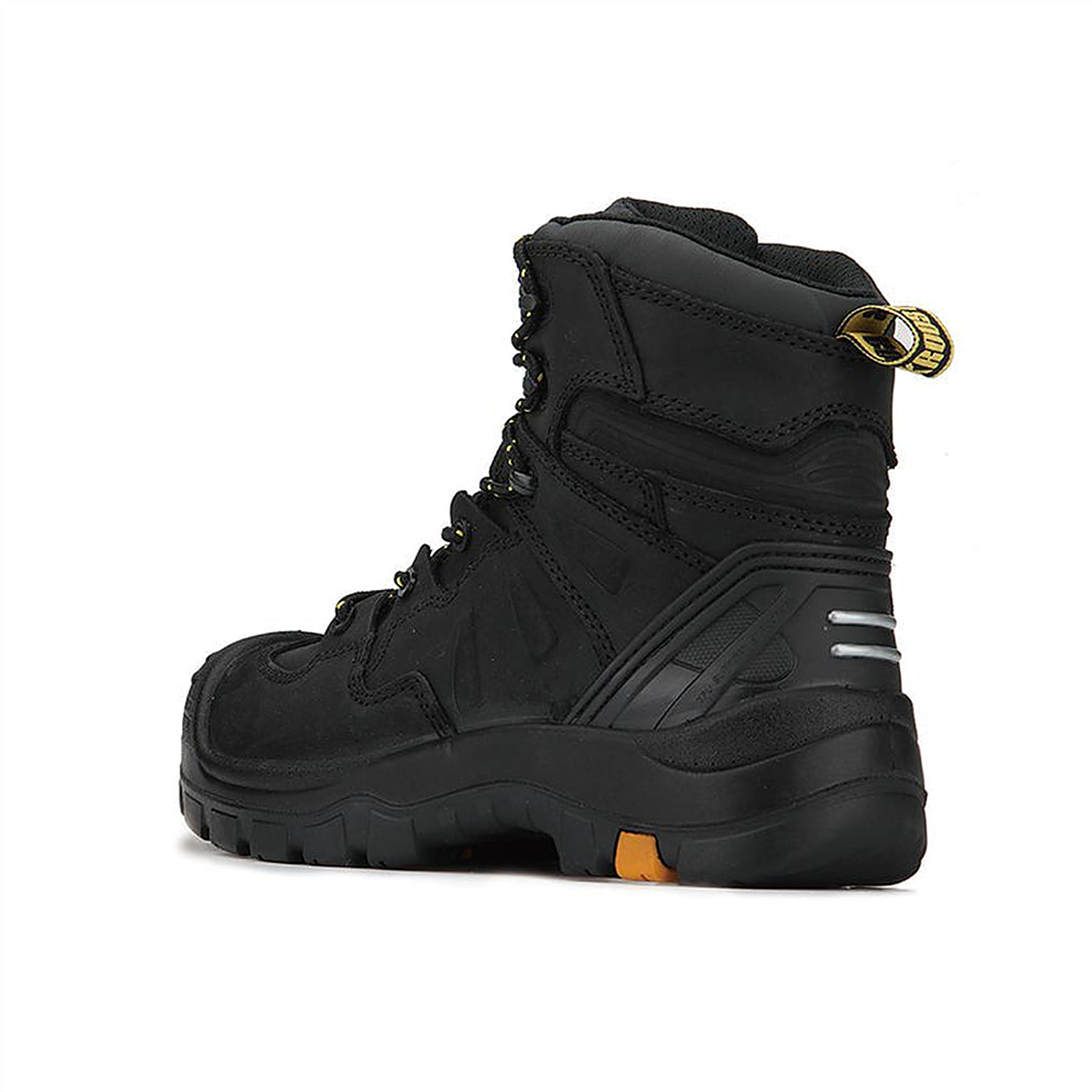 ROCKROOSTER Woodland Black 6 inch Composite Toe Leather Work Boots AK609 (3)