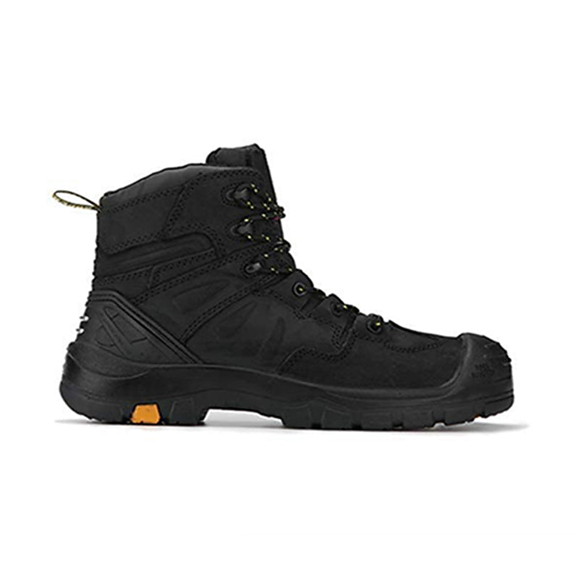 ROCKROOSTER Woodland Black 6 inch Composite Toe Leather Work Boots AK609 (4)