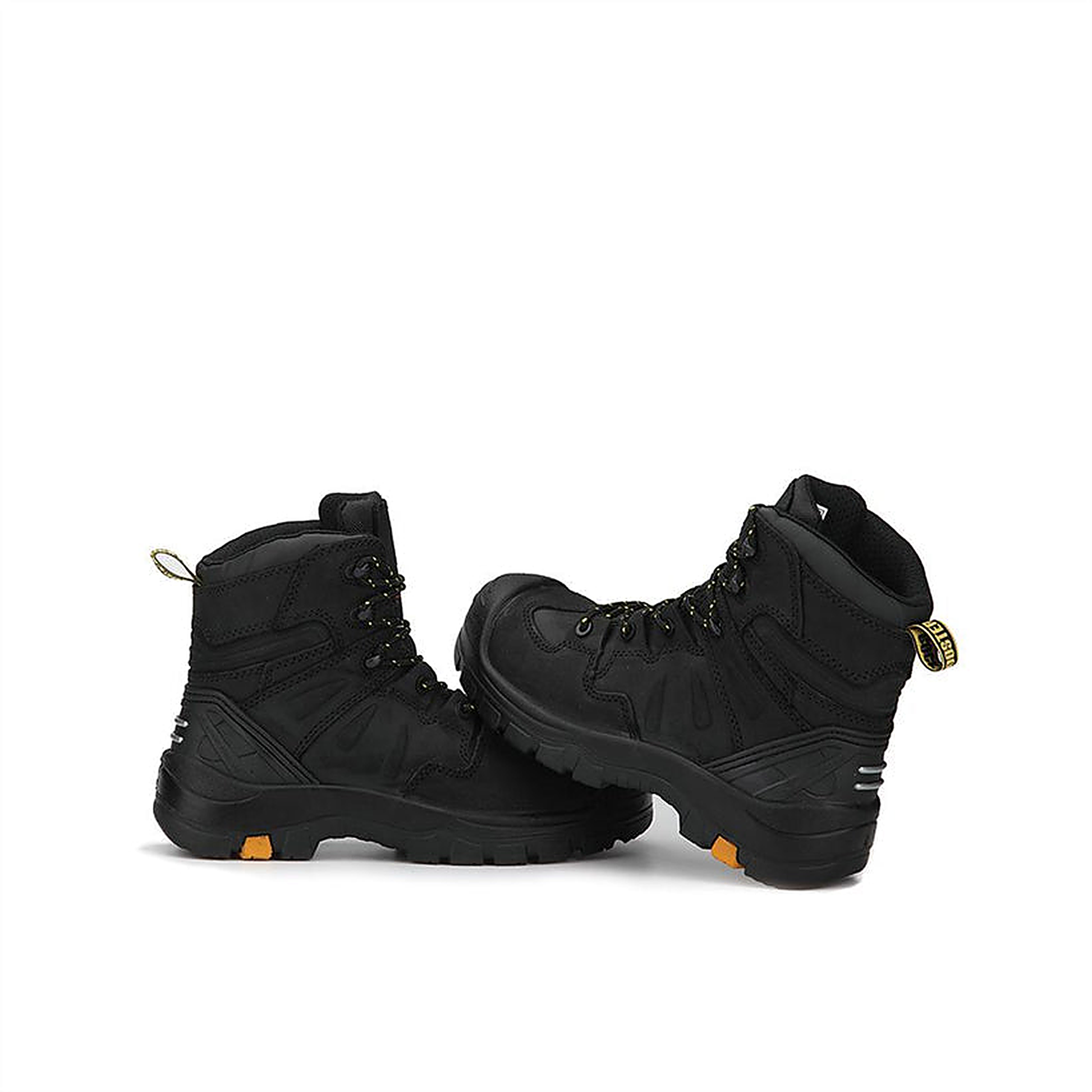 ROCKROOSTER Woodland Black 6 inch Composite Toe Leather Work Boots AK609 (5)