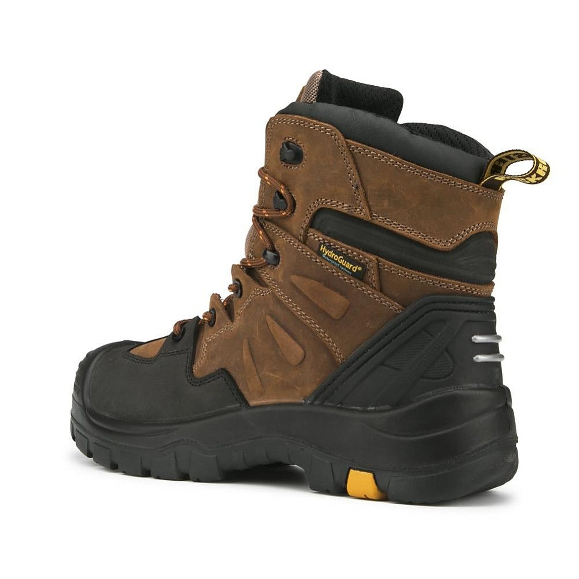 ROCKROOSTER Woodland Brown 6 inch Waterproof Safety Toe Leather Work Boots AK669 (3)