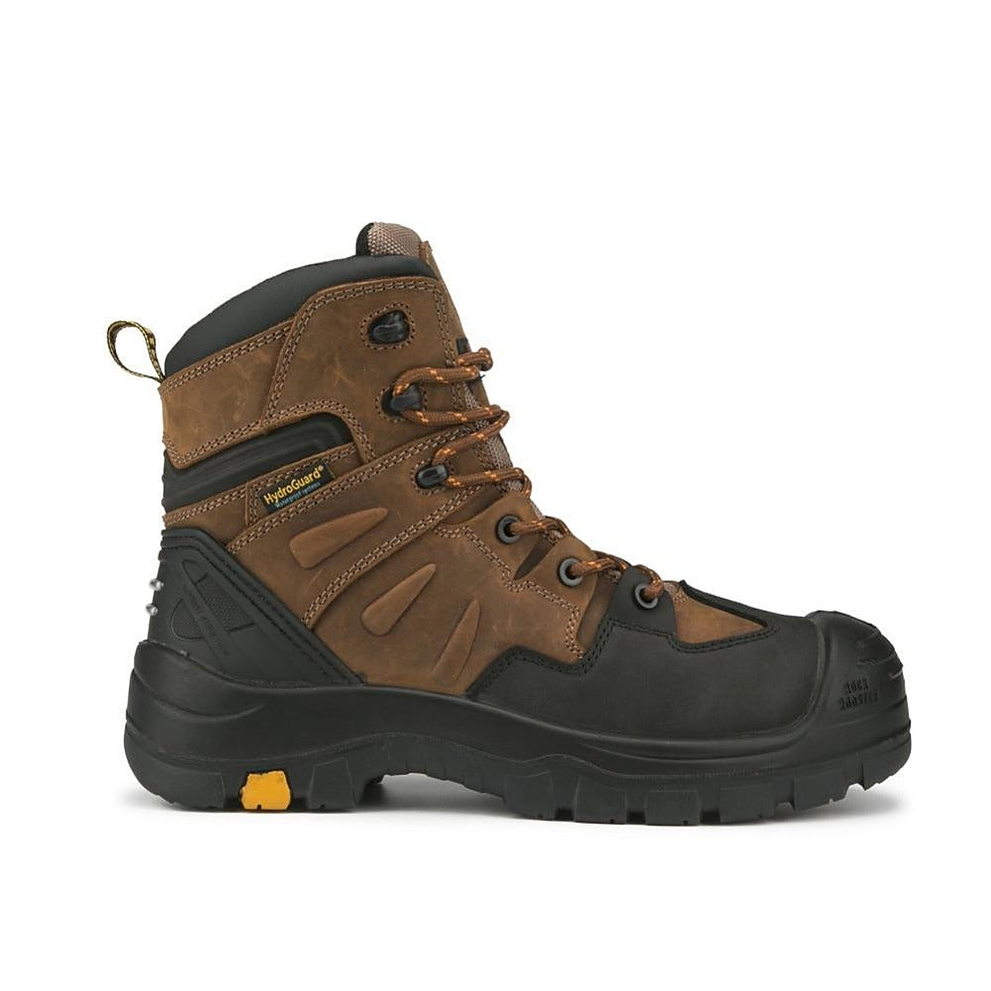 ROCKROOSTER Woodland Brown 6 inch Waterproof Safety Toe Leather Work Boots AK669 (4)