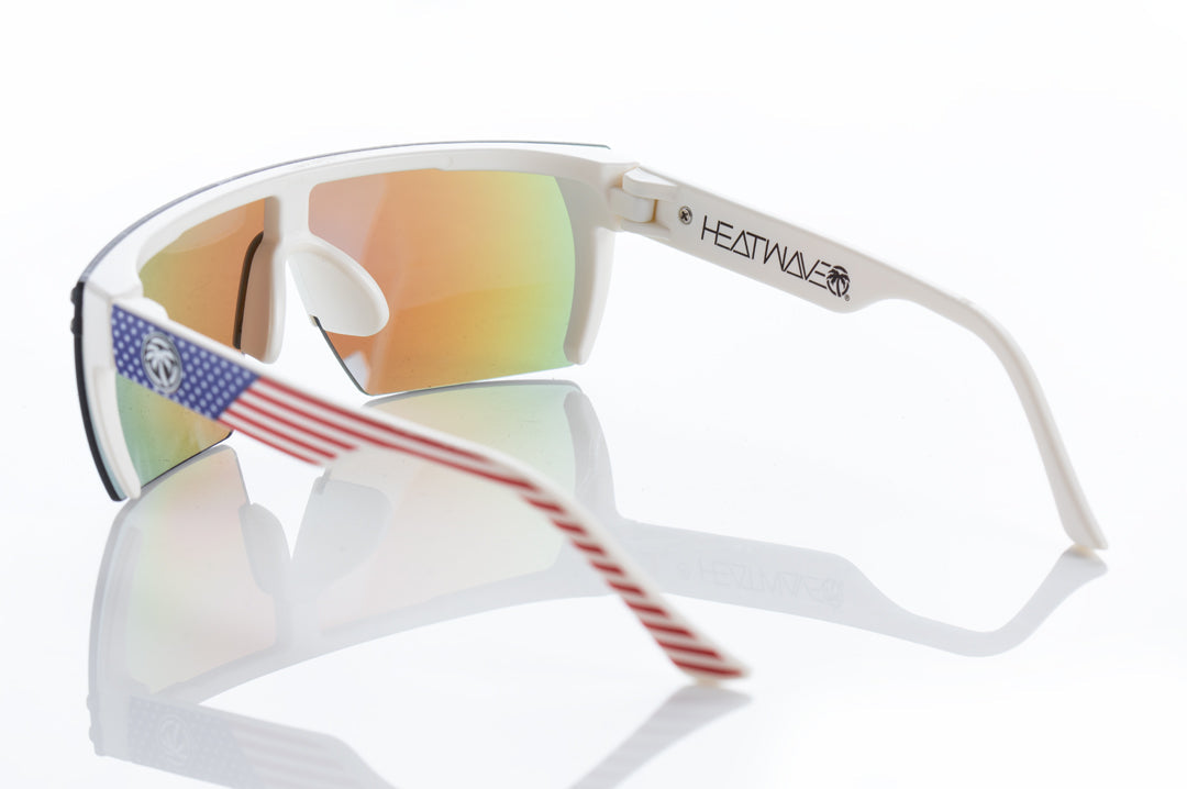 Heat Wave Visual Kids Lazer Face Stars and Stripes sunglasses view 7