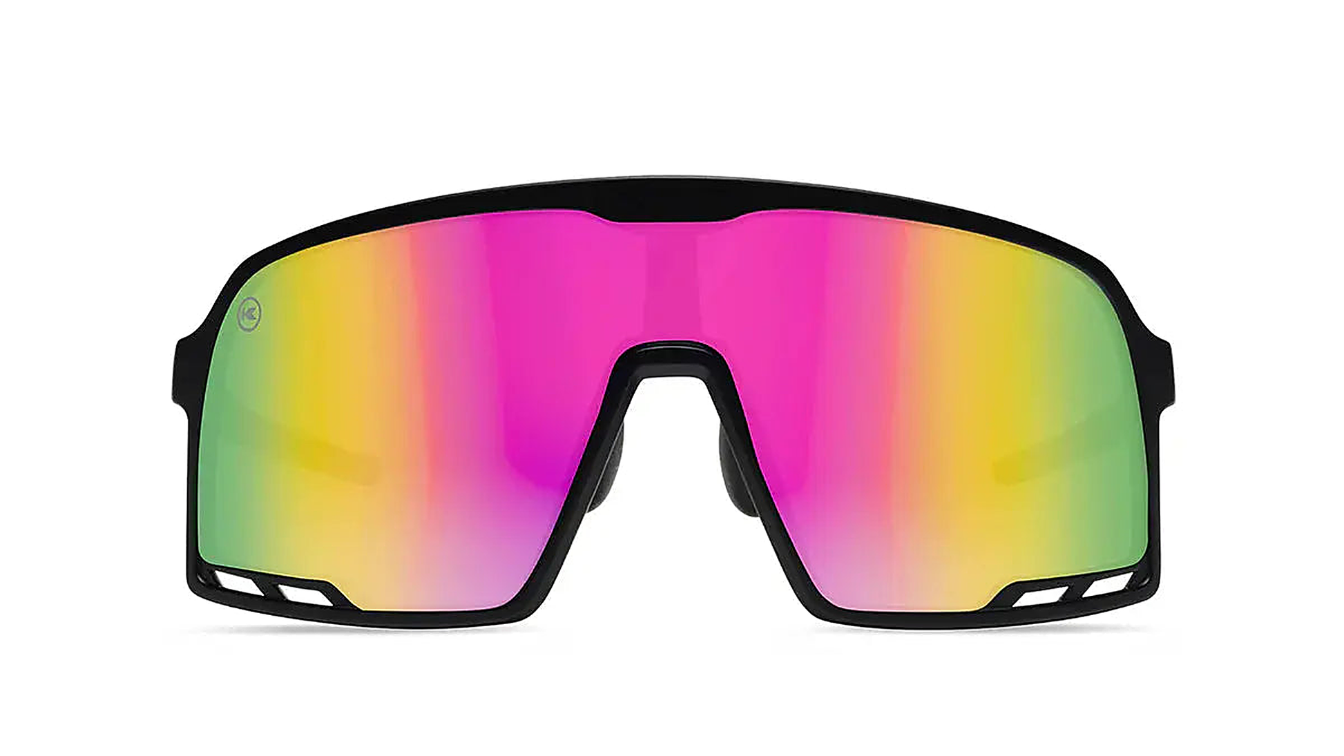 Rainbow on Black Campeones - Knockaround Sunglasses - alternate view