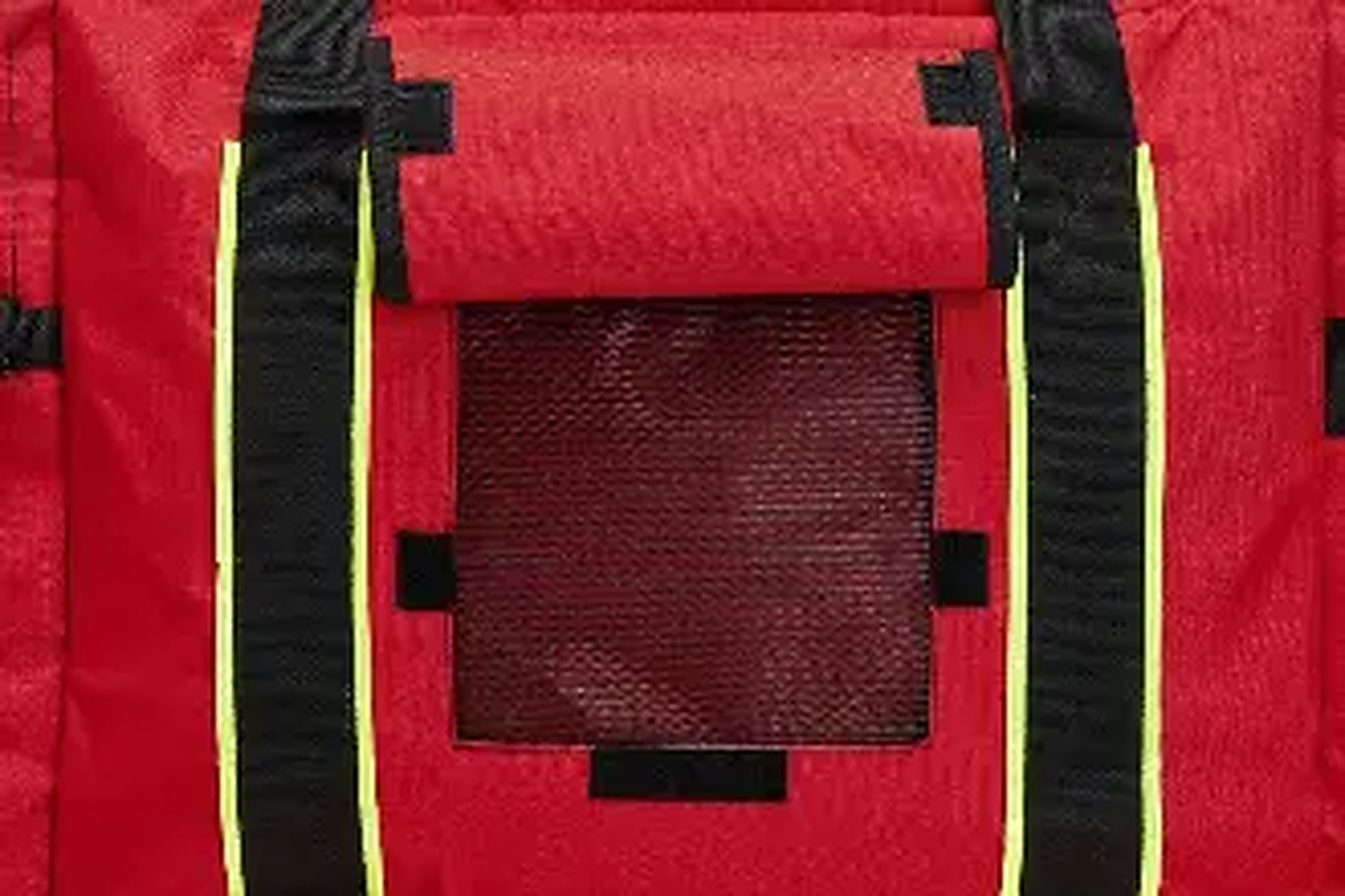 Red Maltese Gear Bag - close-up detail