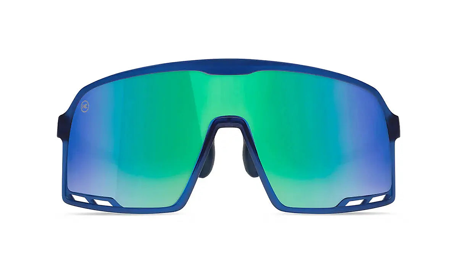 Rubberized Navy / Mint Campeones - Knockaround Sunglasses - alternate view