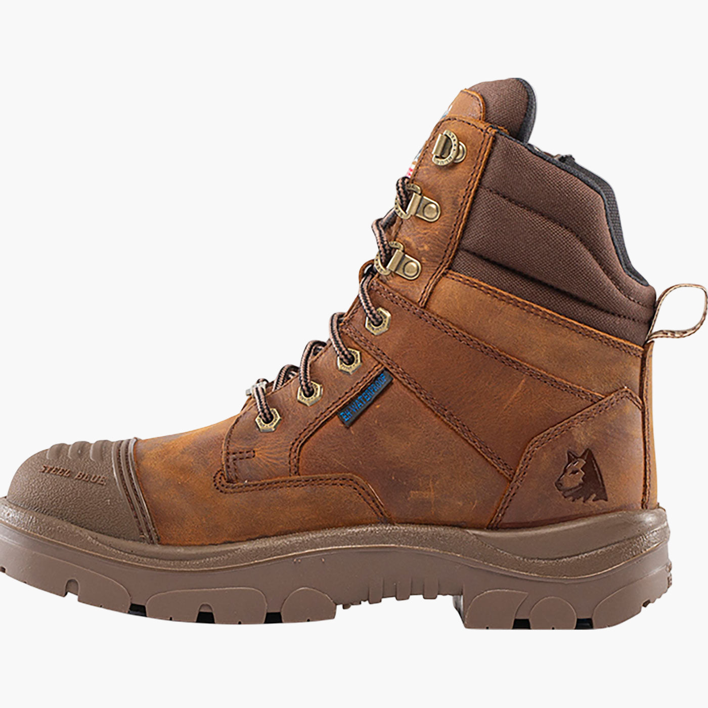 Steel Blue Southern Cross Scuff Zip Men's 6 inch Steel Toe Electrical Hazard Waterproof