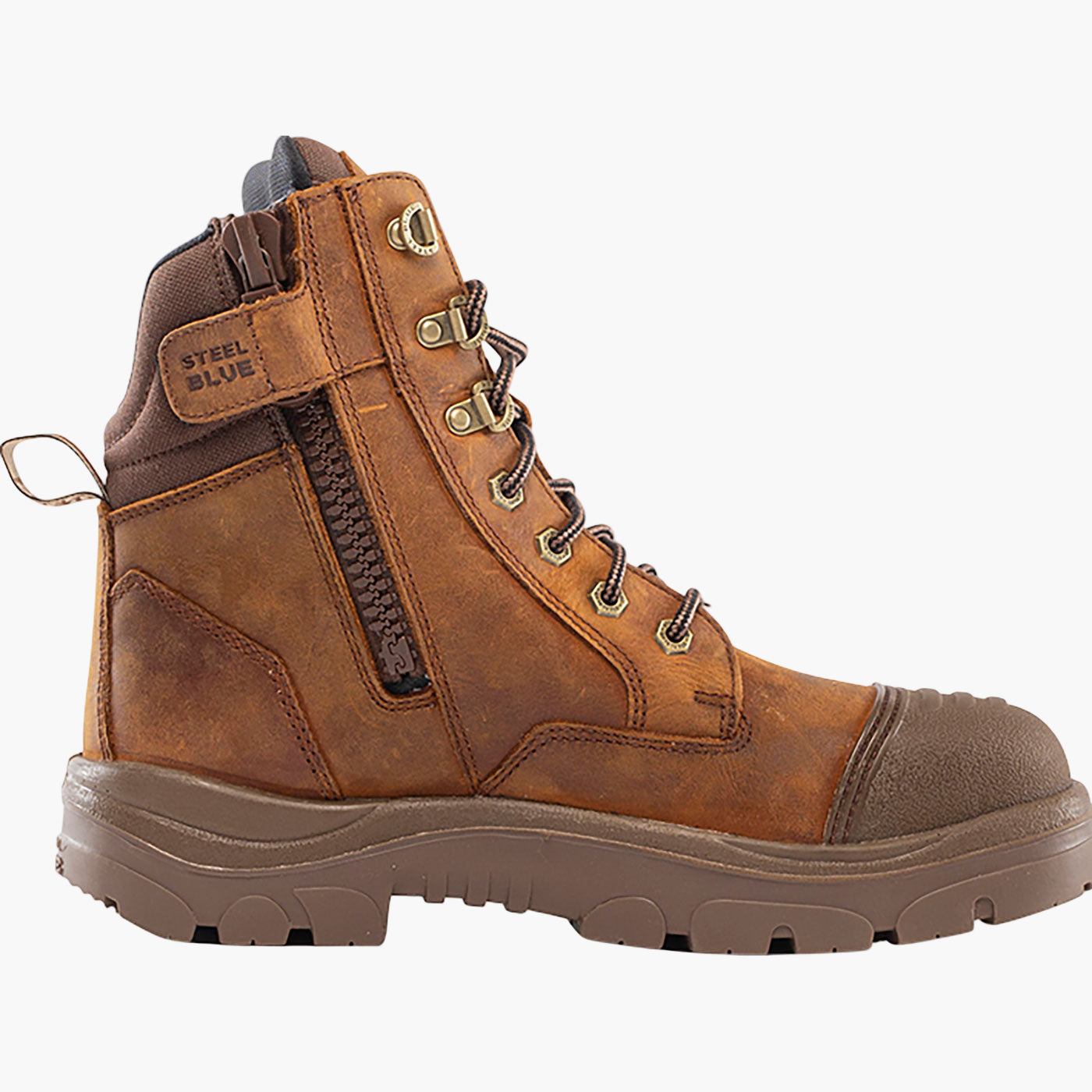 Steel Blue Southern Cross Scuff Zip Men's 6 inch Steel Toe Electrical Hazard Waterproof