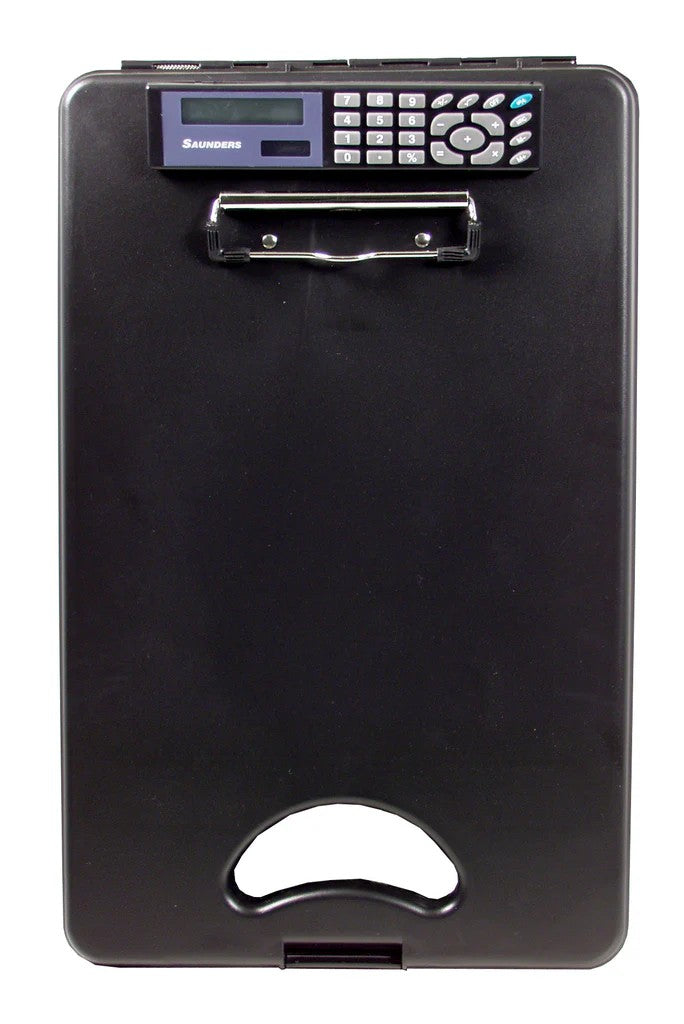 DeskMate II w/Calculator - Black - Letter Size