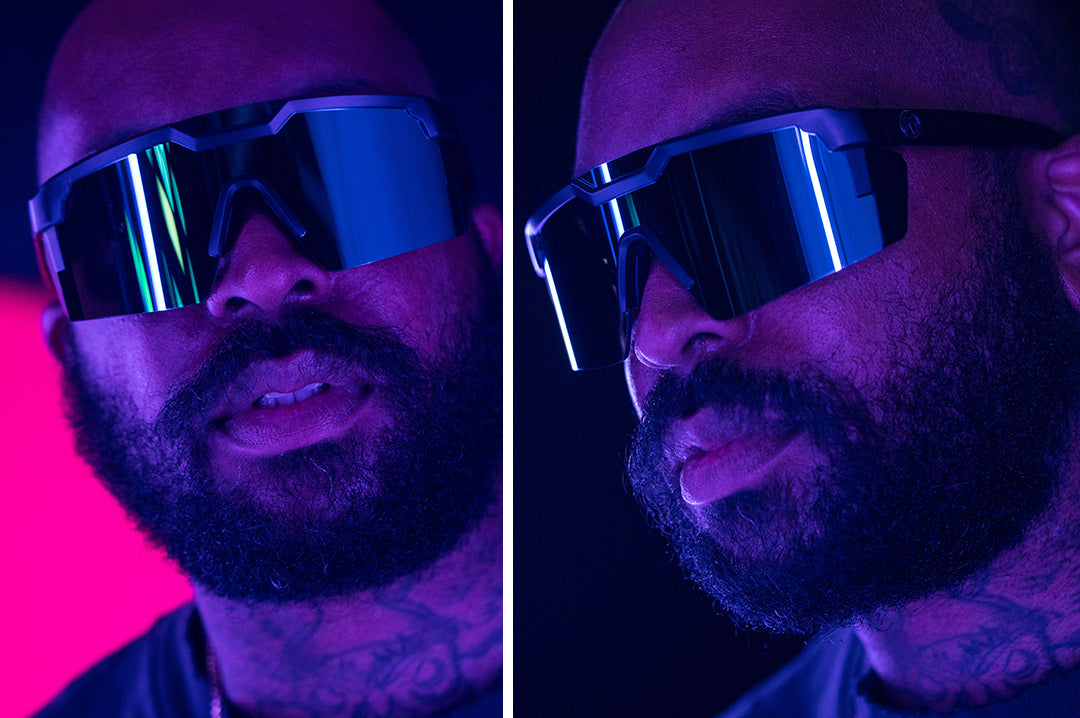 Heat Wave Visual Future Tech Silver sunglasses view 6