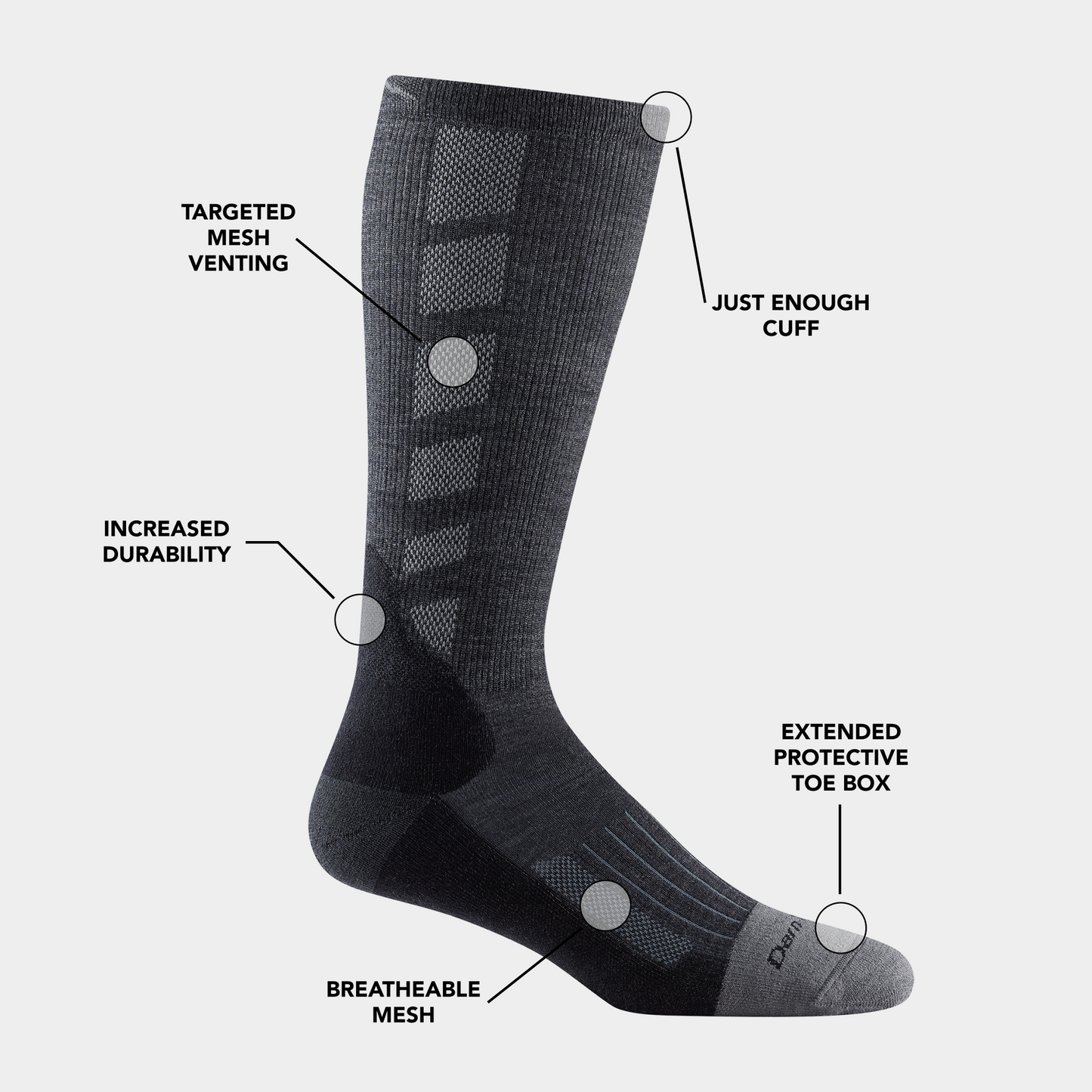 Men's Stanley K Mid-Calf  Lightweight Work Sock-Last Chance