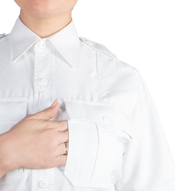 Women's CoolMesh Poly Cotton Performance Uniform Shirts - Long Sleeve
