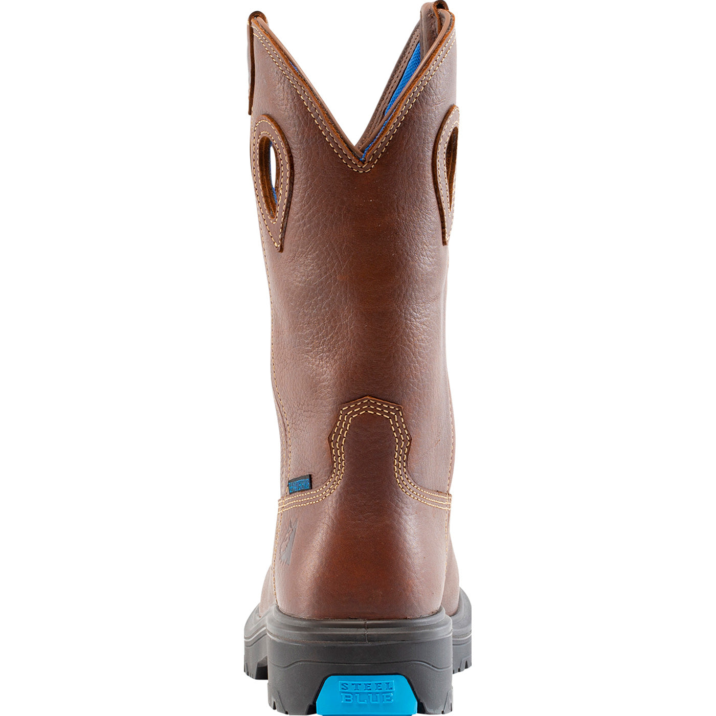 Steel Blue - Blue Heeler Men's Steel Toe Electrical Hazard Waterproof Pull-On Western