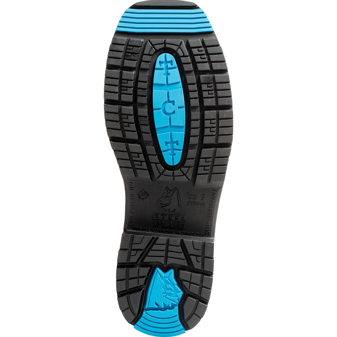 Steel Blue - Blue Heeler Men's Steel Toe Electrical Hazard Waterproof Pull-On Western