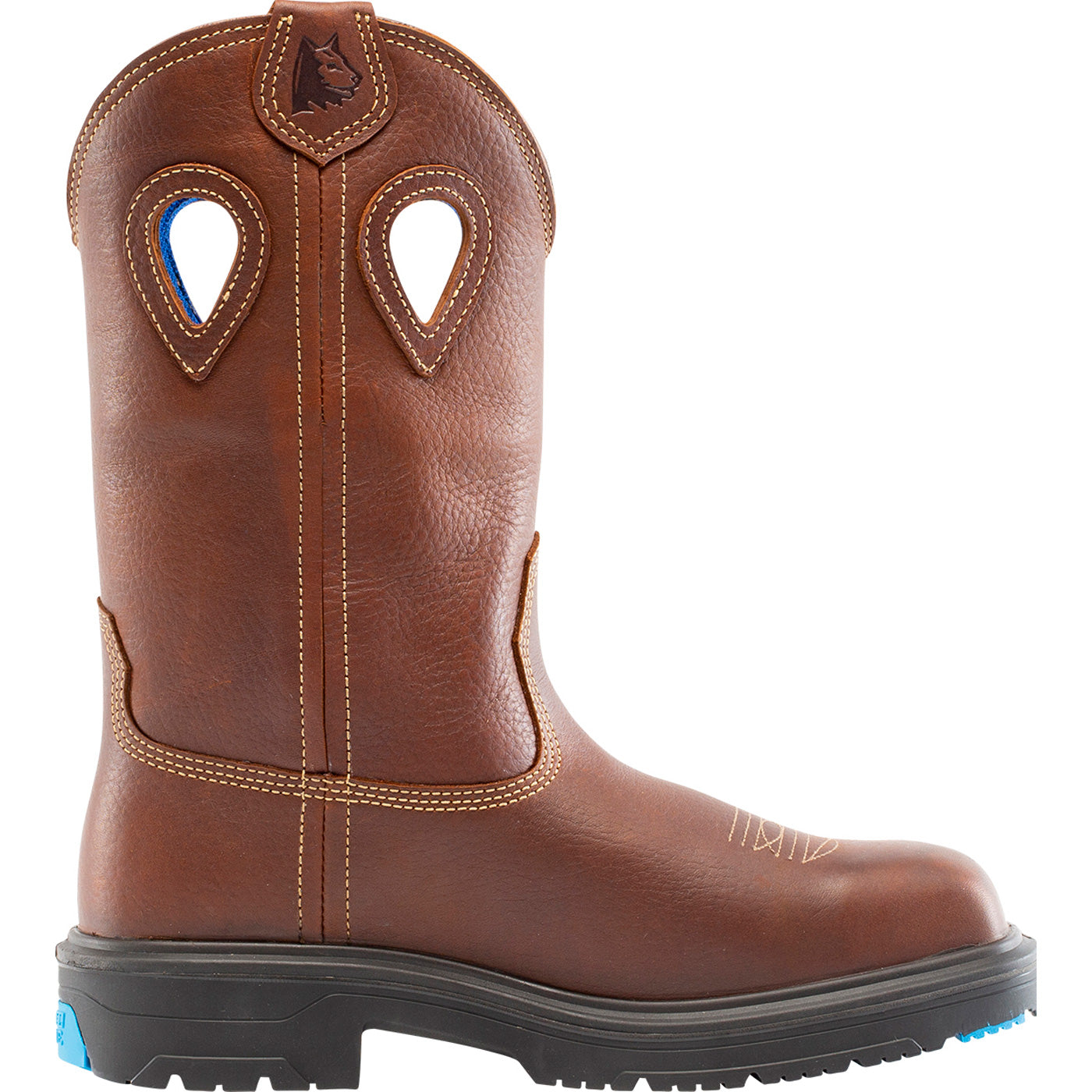 Steel Blue - Blue Heeler Men's Steel Toe Electrical Hazard Waterproof Pull-On Western