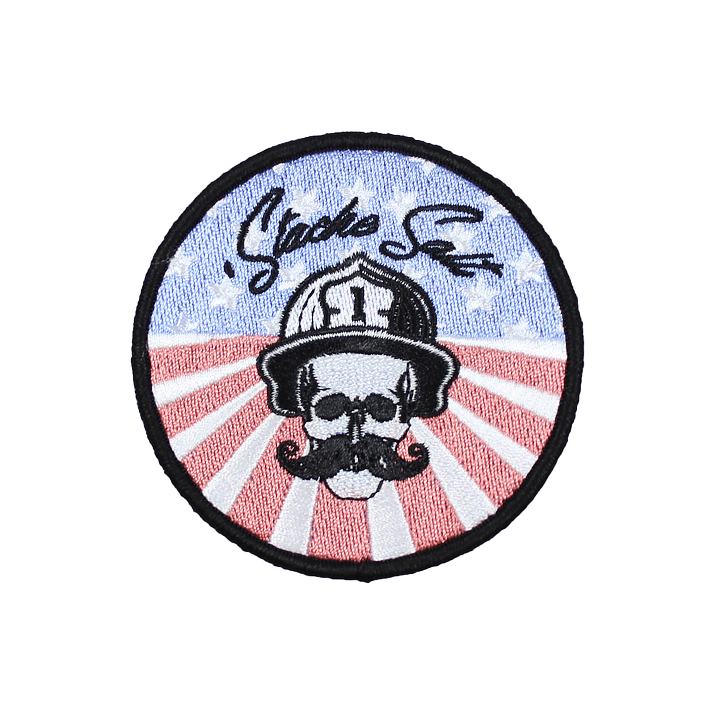 Stache Salt Salty America Velcro Patch — logo detail