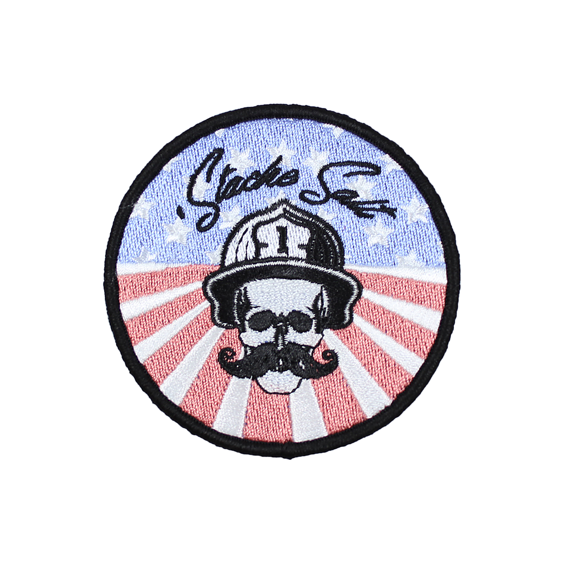Stache Salt Salty America Velcro Patch — logo detail