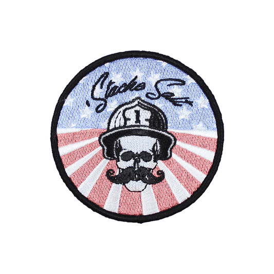 Stache Salt Salty America Velcro Patch — logo detail