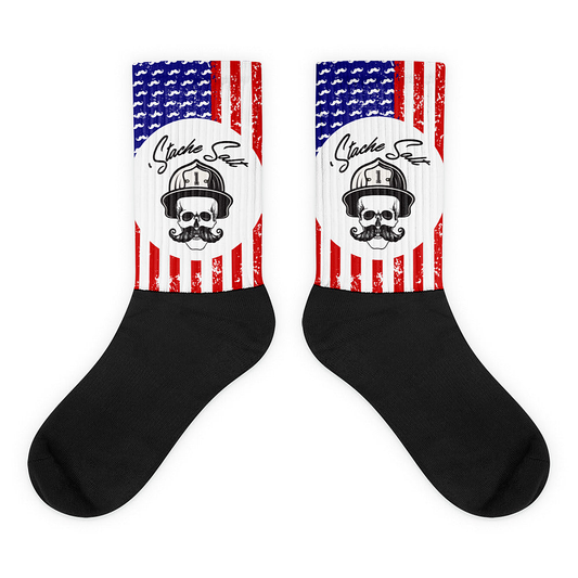 Stache Salt Salty American Socks