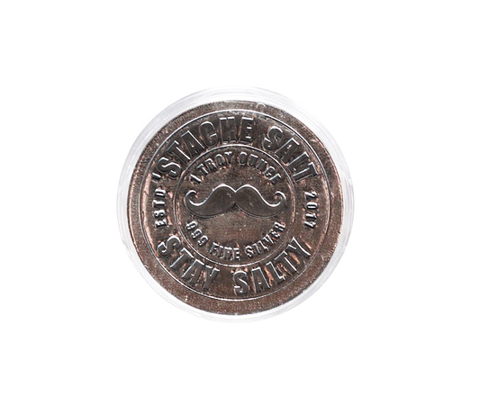 Stache Salt Salty Silver Round Coin