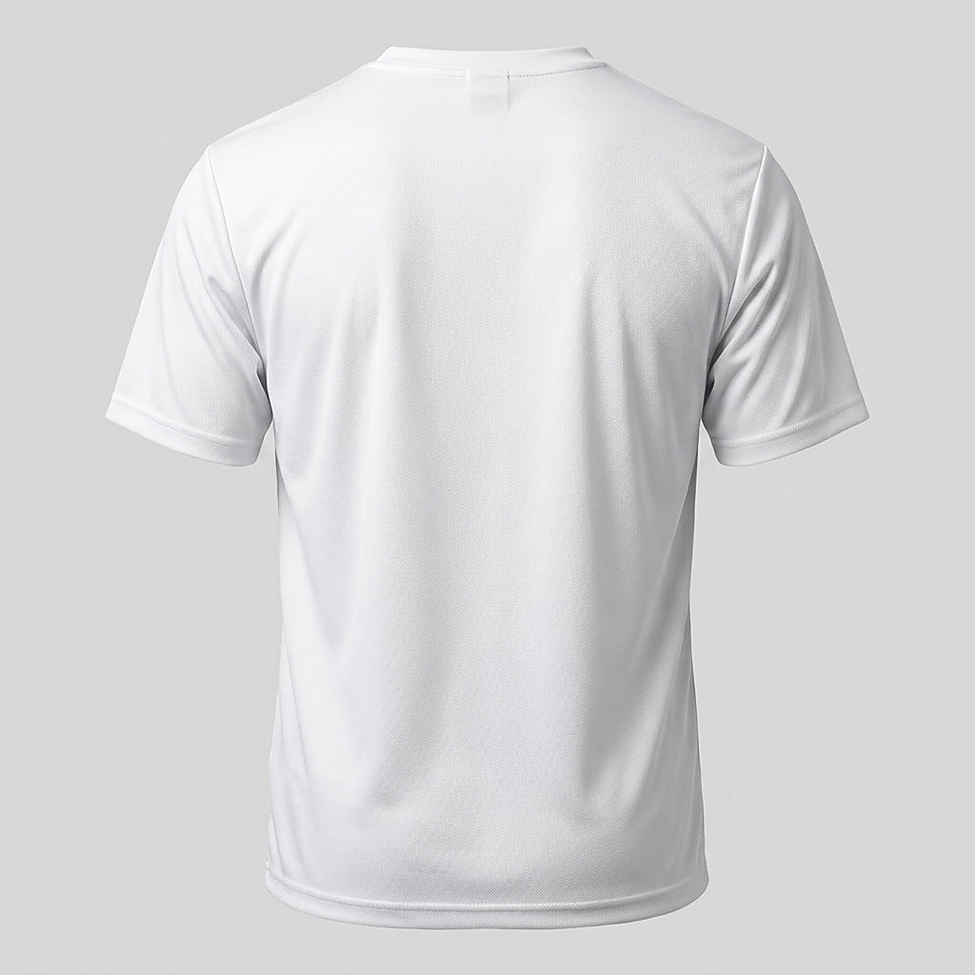 Siskiyou Trojans SCT crest on White mens-ss-tee (back view)