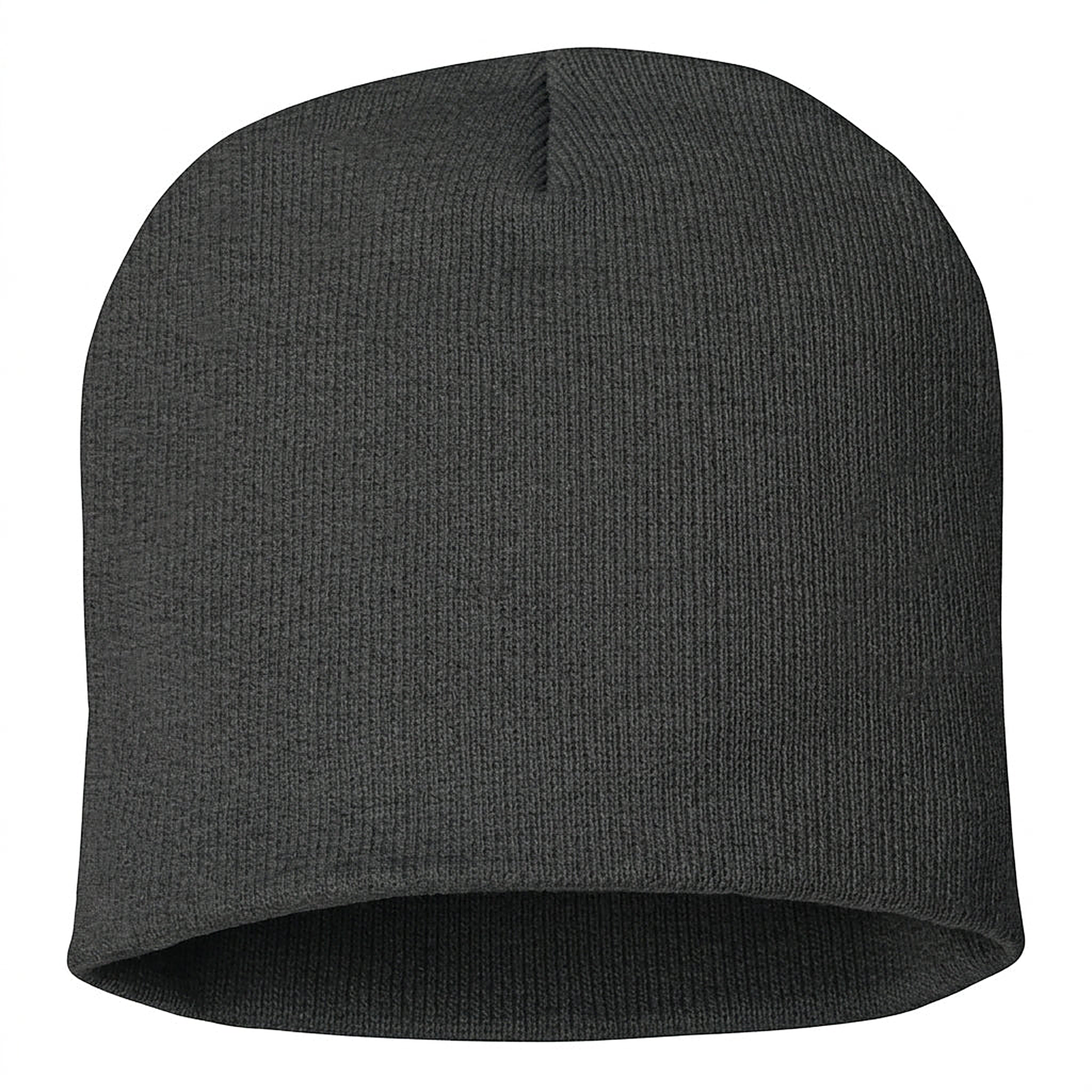 Siskiyou Trojans SCT crest on Dark Gray short-beanie (back view)