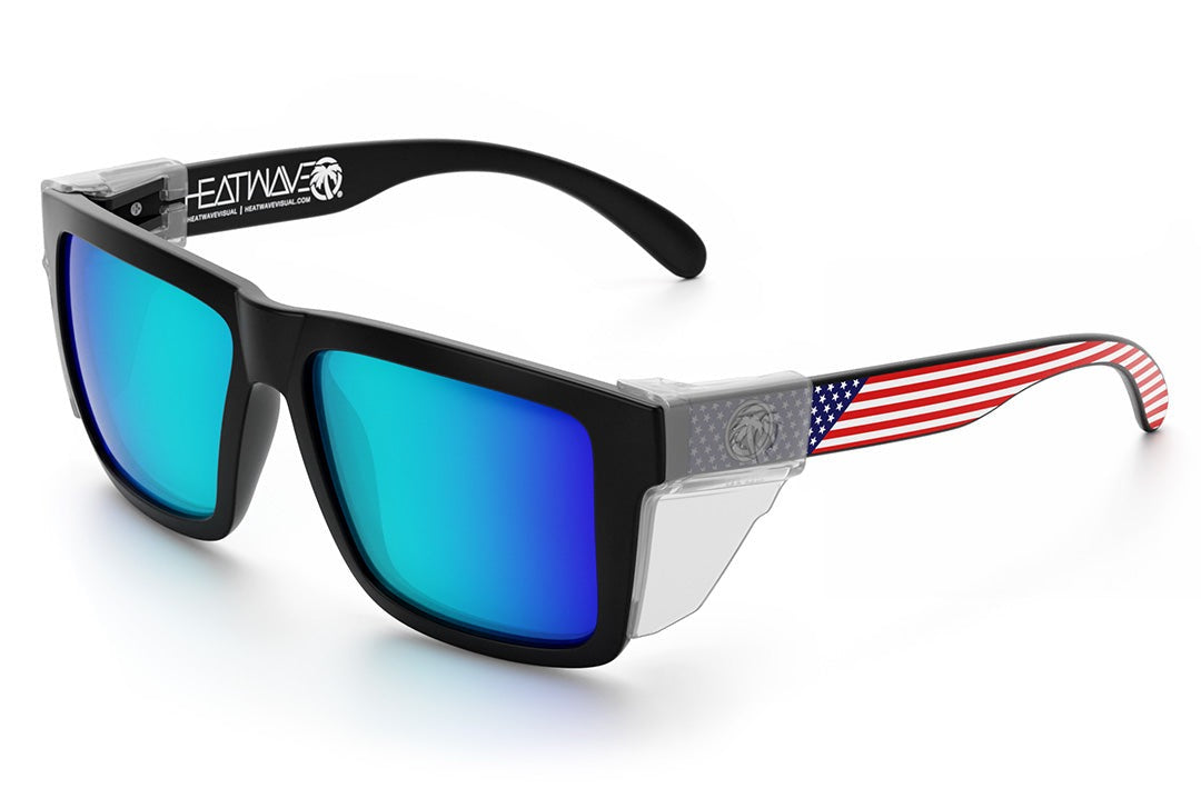 Heat Wave Visual XL VISE Stars and Stripes USA sunglasses view 5