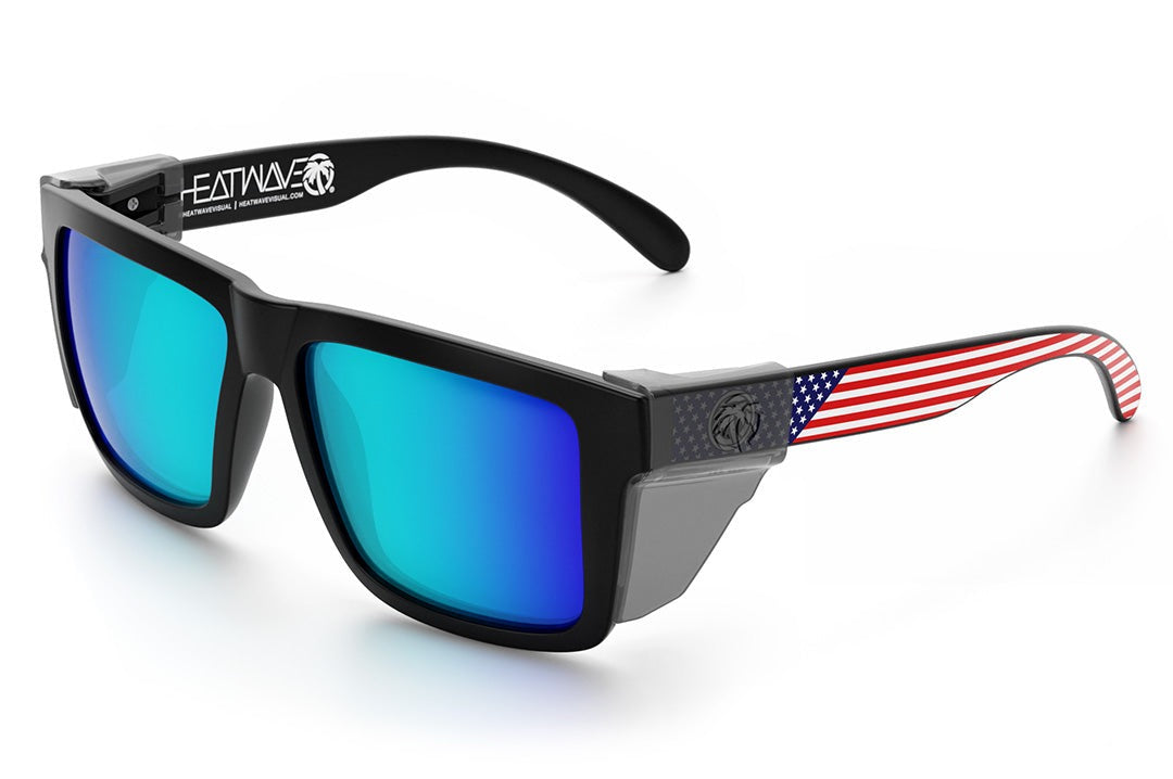 Heat Wave Visual XL VISE Stars and Stripes USA sunglasses view 4