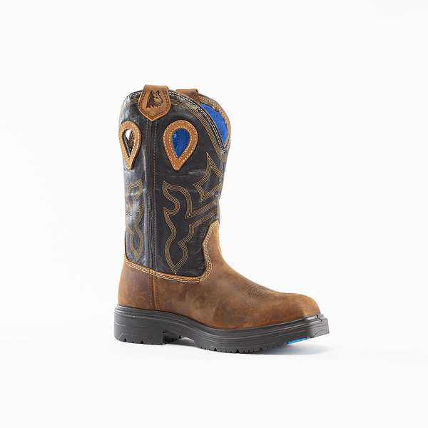 Steel Blue - Blue Heeler Men's Steel Toe Electrical Hazard Waterproof Western
