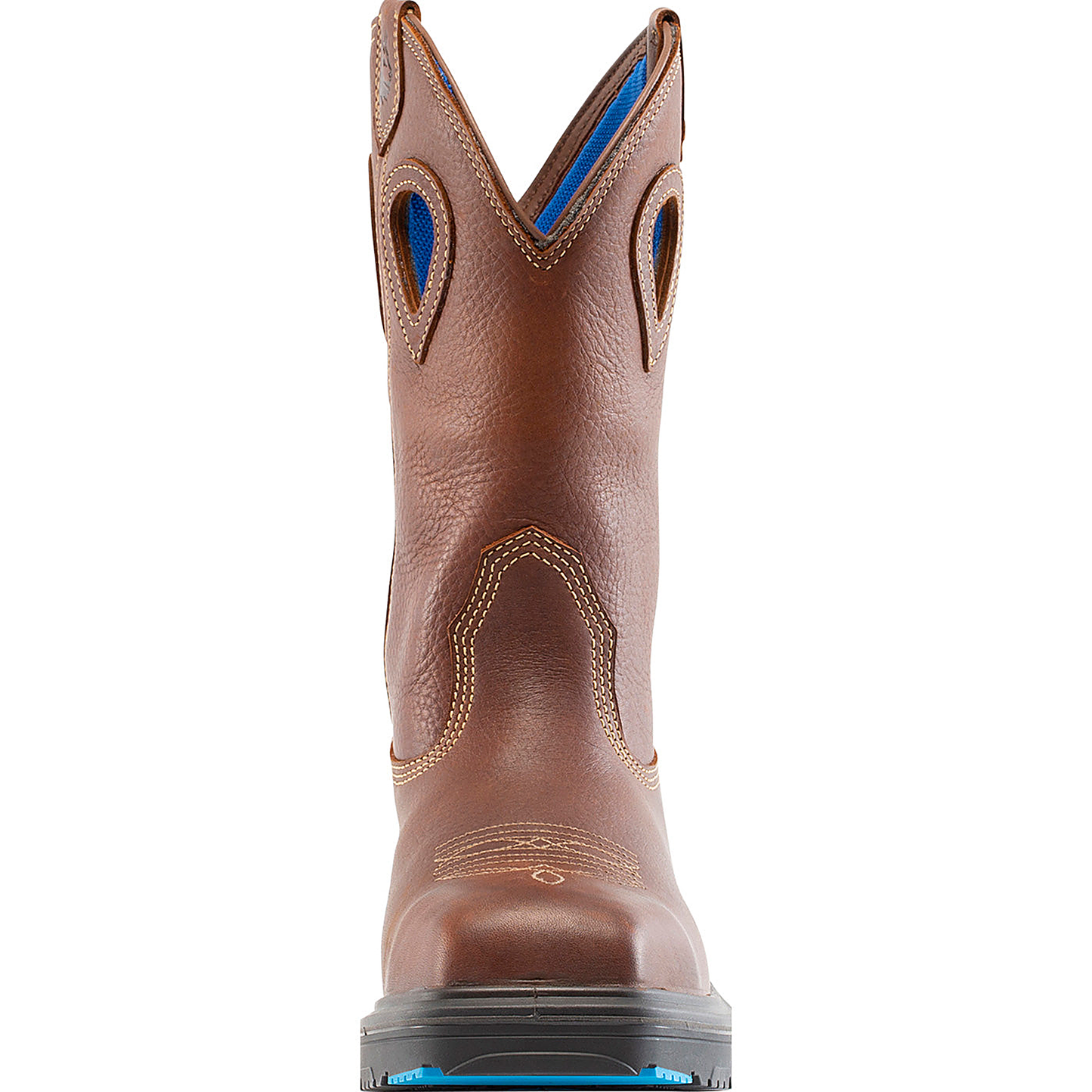 Steel Blue - Blue Heeler Men's Steel Toe Electrical Hazard Waterproof Pull-On Western (4)