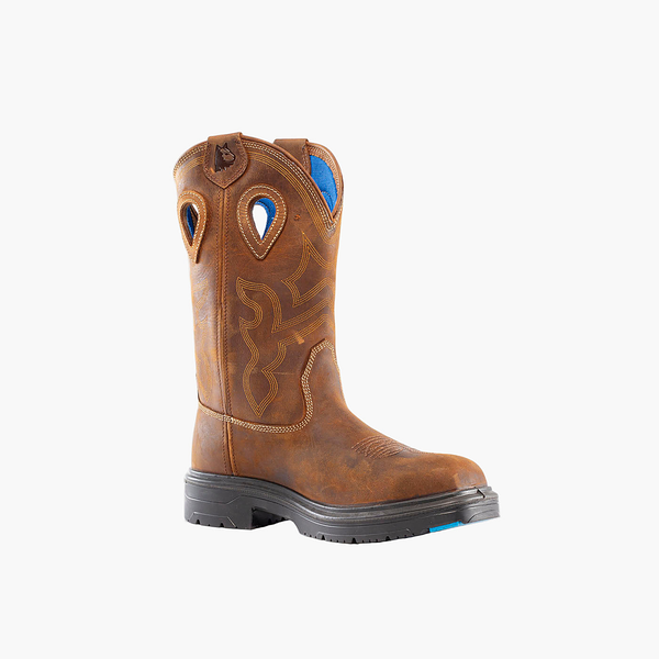 Steel Blue - Blue Heeler Men's Steel Toe Electrical Hazard Waterproof Pull-On
