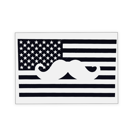 Stache Salt Thin 'Stache Line Decal
