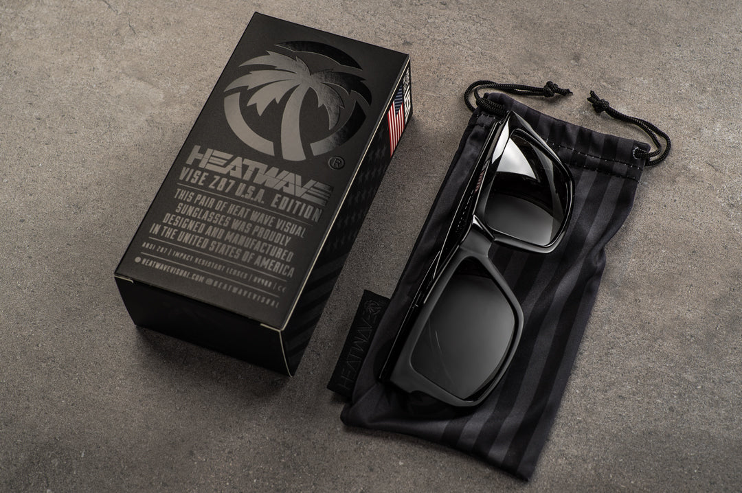 Heat Wave Visual USA VISE GLOSS BLACK sunglasses view 3