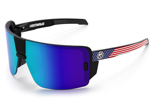 Heat Wave Visual Vector USA Stars and Stripes Customs sunglasses view 1