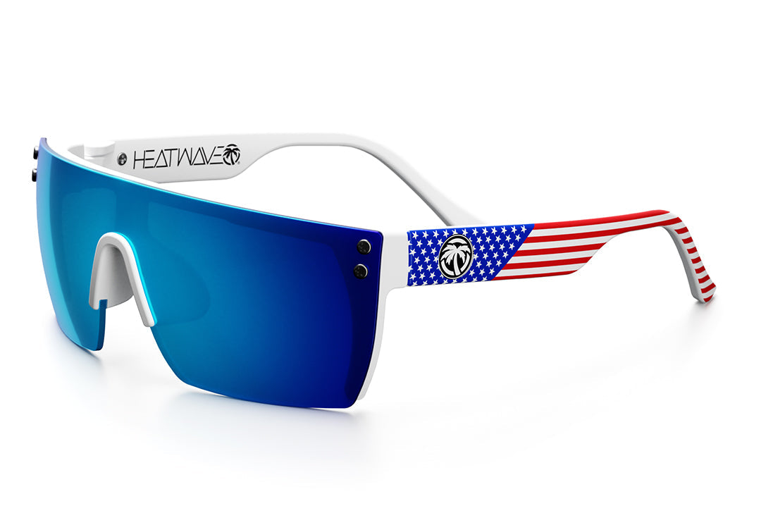 Heat Wave Visual Kids Lazer Face Stars and Stripes sunglasses view 1