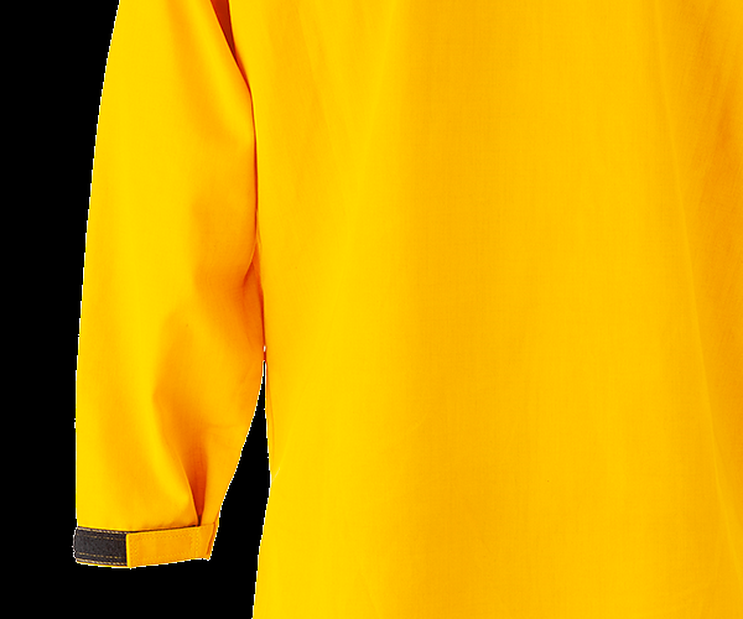 VFT Brush Shirt Pro detail showing NFPA 1977 certification label, Tecasafe fabric quality, and flame-resistant construction"