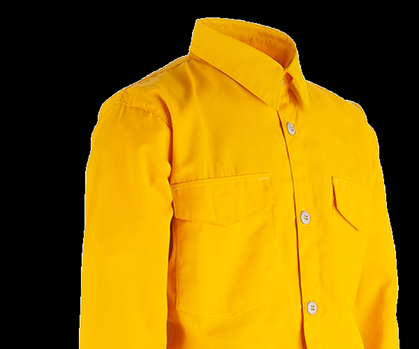 VFT Brush Shirt Pro chest pocket detail with button closures for secure storage of wildland firefighting tools and equipment"