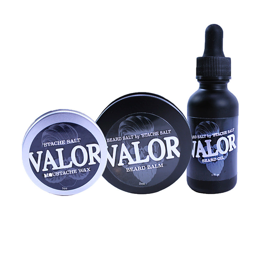 Stache Salt Valor Beard & Mustache Pack