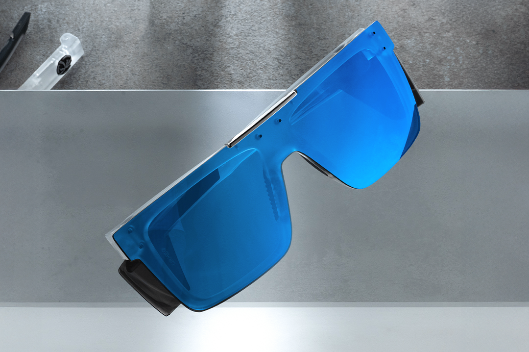 Heat Wave Visual Performance Quatro Vapor Frost Frame Coastal Lens sunglasses view 3